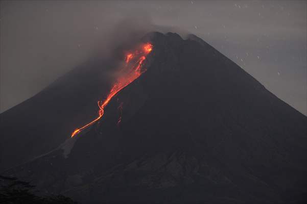 Mount Merapi Eruption in Indonesia