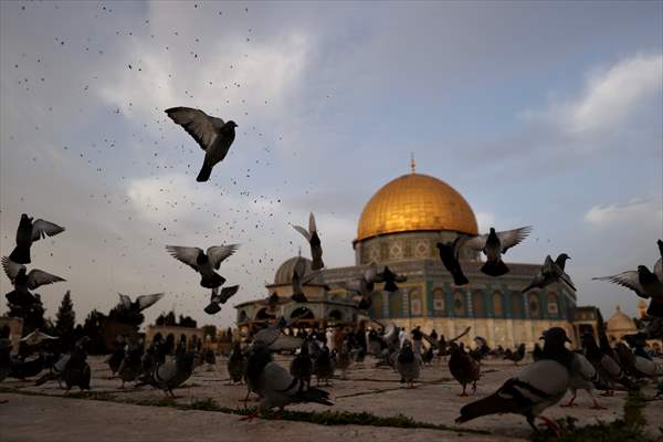 Qubbat al-Sakhra Mosque in Masjid al-Aqsa compound