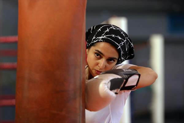 Iranian female trainer's passion for kick-boxing