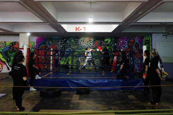 Iranian female trainer's passion for kick-boxing