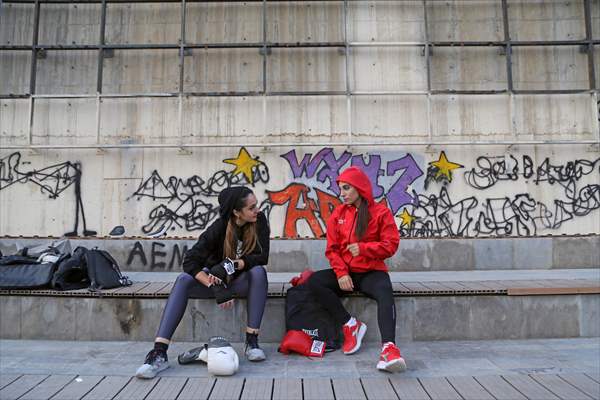 Iranian female trainer's passion for kick-boxing