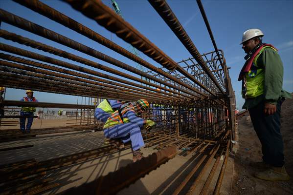 Orta Doğu'nun en büyük limanlarından Irak'taki Büyük Faw'ın inşaat çalışmaları devam ediyor