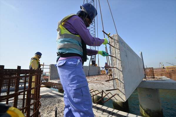 Orta Doğu'nun en büyük limanlarından Irak'taki Büyük Faw'ın inşaat çalışmaları devam ediyor