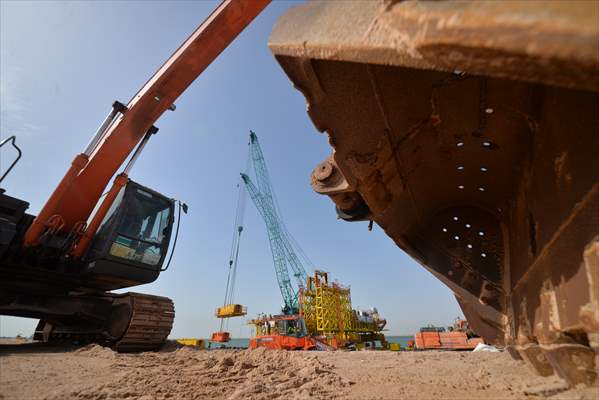 Orta Doğu'nun en büyük limanlarından Irak'taki Büyük Faw'ın inşaat çalışmaları devam ediyor