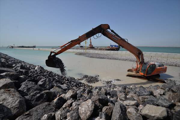 Orta Doğu'nun en büyük limanlarından Irak'taki Büyük Faw'ın inşaat çalışmaları devam ediyor