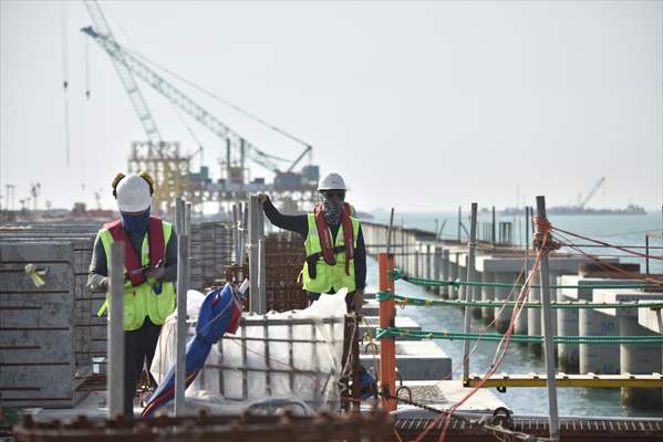 Orta Doğu'nun en büyük limanlarından Irak'taki Büyük Faw'ın inşaat çalışmaları devam ediyor