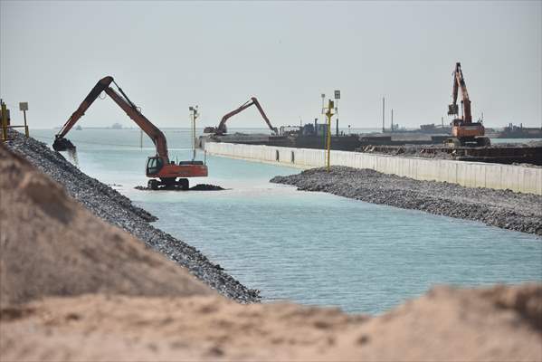 Orta Doğu'nun en büyük limanlarından Irak'taki Büyük Faw'ın inşaat çalışmaları devam ediyor