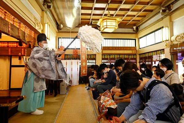 Festival of crying baby sumo in Tokyo