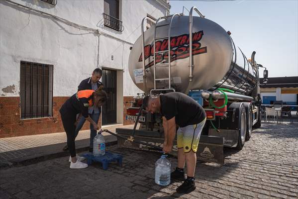 Water drought dried up reservoirs in Spain's Cordoba region