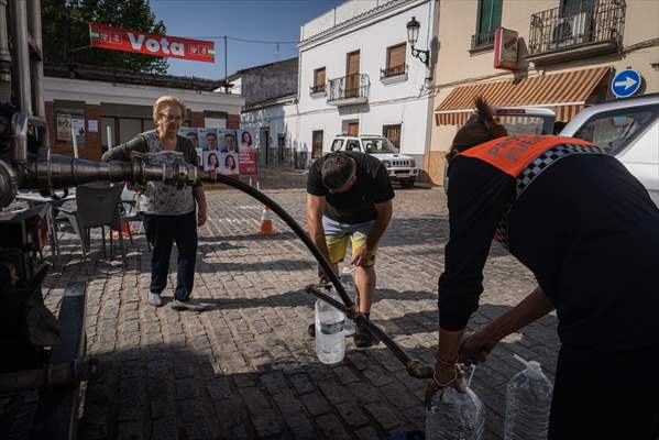 Water drought dried up reservoirs in Spain's Cordoba region