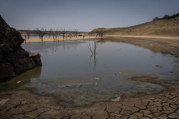 Water drought dried up reservoirs in Spain's Cordoba region