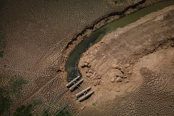 Water drought dried up reservoirs in Spain's Cordoba region