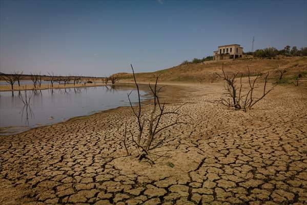 Water drought dried up reservoirs in Spain's Cordoba region