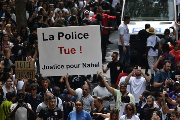 Protest to Nahel killed by police in Paris