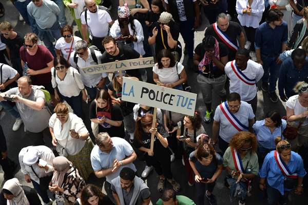 Protest to Nahel killed by police in Paris