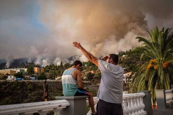 Forest fires in La Palma