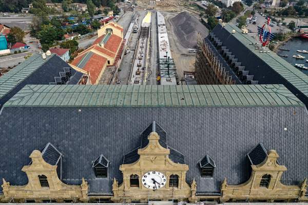 Haydarpaşa Garı'nın zemini filmdeki gibi özgün döşeme yapıldı