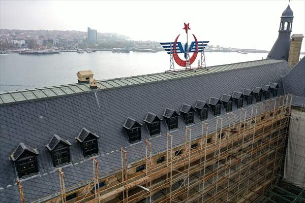 İstanbul'un sembollerinden tarihi Haydarpaşa Garı restorasyonla özgün haline kavuşuyor