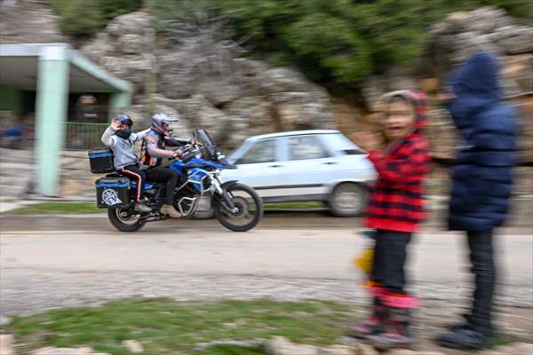 Adiyaman Motorcycle Club visits children of earthquake-stricken village