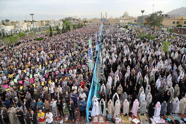 Eid al-Fitr prayer in Iran