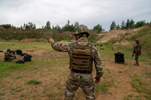 Military training of Ukrainian Army's 43rd Infantry Brigade in Kharkiv