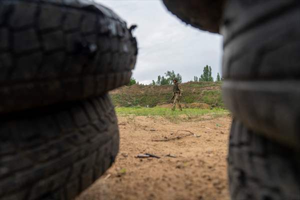 Military training of Ukrainian Army's 43rd Infantry Brigade in Kharkiv