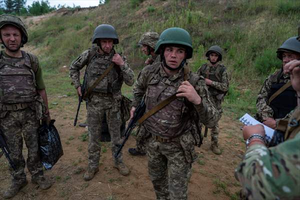 Military training of Ukrainian Army's 43rd Infantry Brigade in Kharkiv