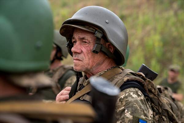 Military training of Ukrainian Army's 43rd Infantry Brigade in Kharkiv