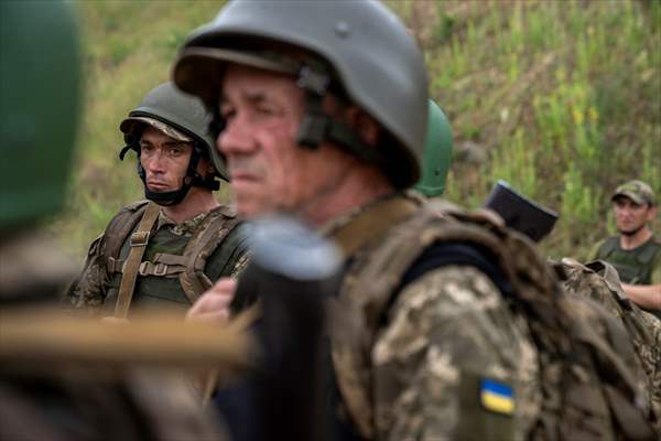 Military training of Ukrainian Army's 43rd Infantry Brigade in Kharkiv