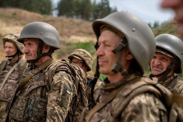 Military training of Ukrainian Army's 43rd Infantry Brigade in Kharkiv