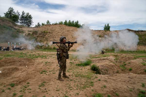 Military training of Ukrainian Army's 43rd Infantry Brigade in Kharkiv