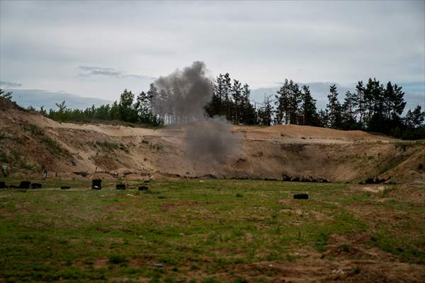 Military training of Ukrainian Army's 43rd Infantry Brigade in Kharkiv