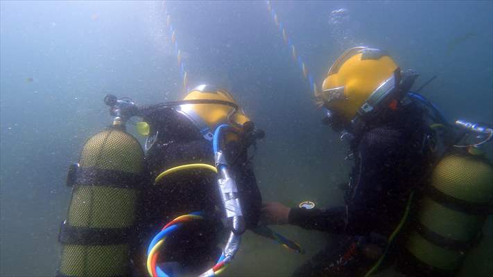 Derin sulardaki işlerin kahramanları İzmit Körfezi'nde mesleğe hazırlanıyor