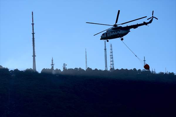 Efforts continue to combat forest fires in Izmir