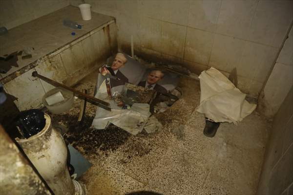 AA, Suriye'de onlarca yıl halkın korkulu rüyası olan Hava İstihbarat Şubesini görüntüledi