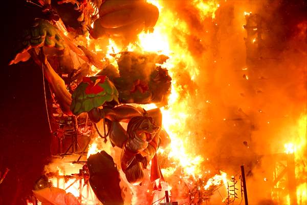 Las Fallas Festival in Valencia ends with traditional statue burning