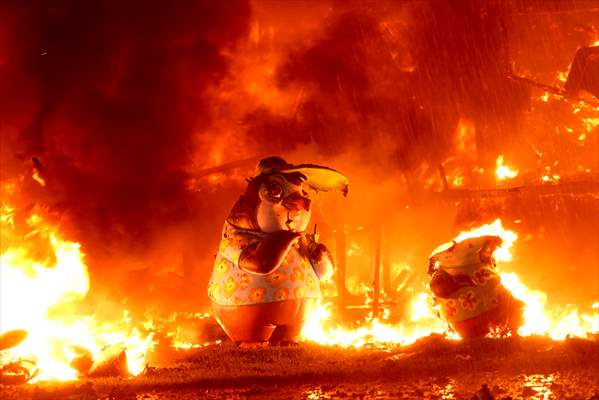 Las Fallas Festival in Valencia ends with traditional statue burning