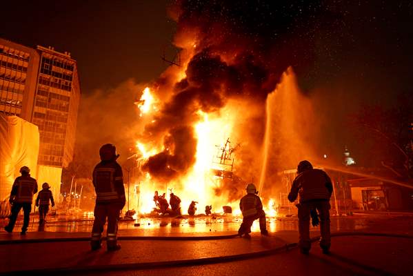 Las Fallas Festival in Valencia ends with traditional statue burning