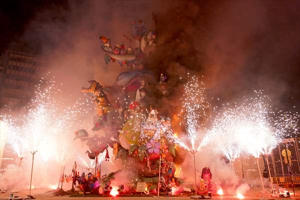 Las Fallas Festival in Valencia ends with traditional statue burning