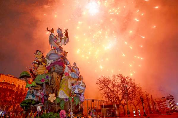 Las Fallas Festival in Valencia ends with traditional statue burning