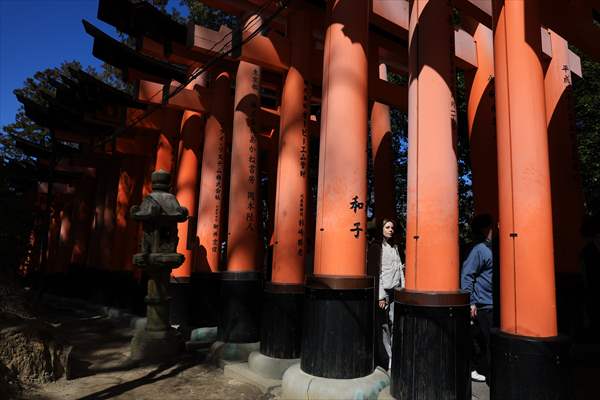 Fushimi Inari Shrine in Kyoto welcomes tourists and locals, reflecting daily life