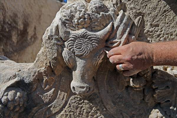 A 2,000-year-old sarcophagus was found in Stratonikeia Ancient City in Turkiye's Mugla