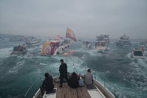 Galatasaray celebrates Turkish Super Lig title in Istanbul