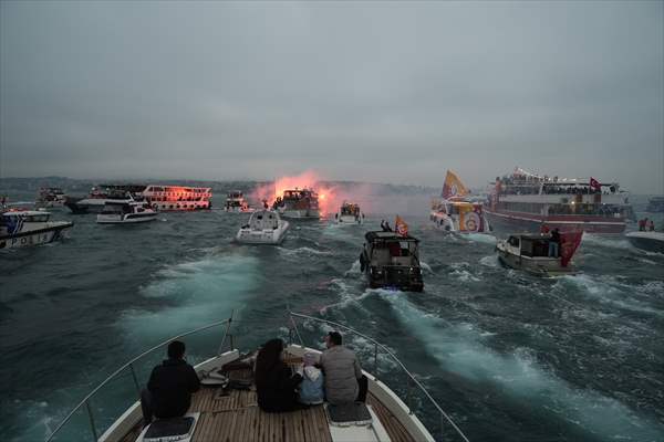 Galatasaray celebrates Turkish Super Lig title in Istanbul