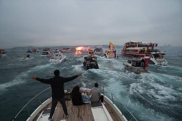 Galatasaray celebrates Turkish Super Lig title in Istanbul