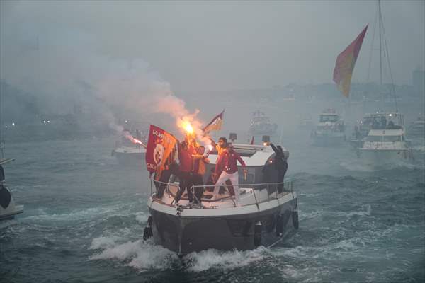 Galatasaray celebrates Turkish Super Lig title in Istanbul