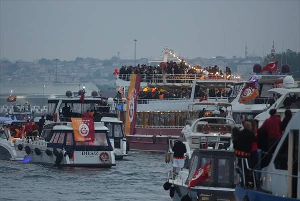 Galatasaray celebrates Turkish Super Lig title in Istanbul