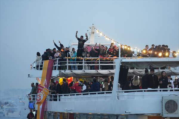 Galatasaray celebrates Turkish Super Lig title in Istanbul