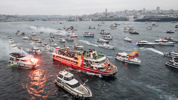 Galatasaray celebrates Turkish Super Lig title in Istanbul