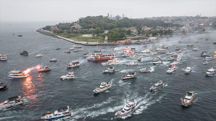 Galatasaray celebrates Turkish Super Lig title in Istanbul